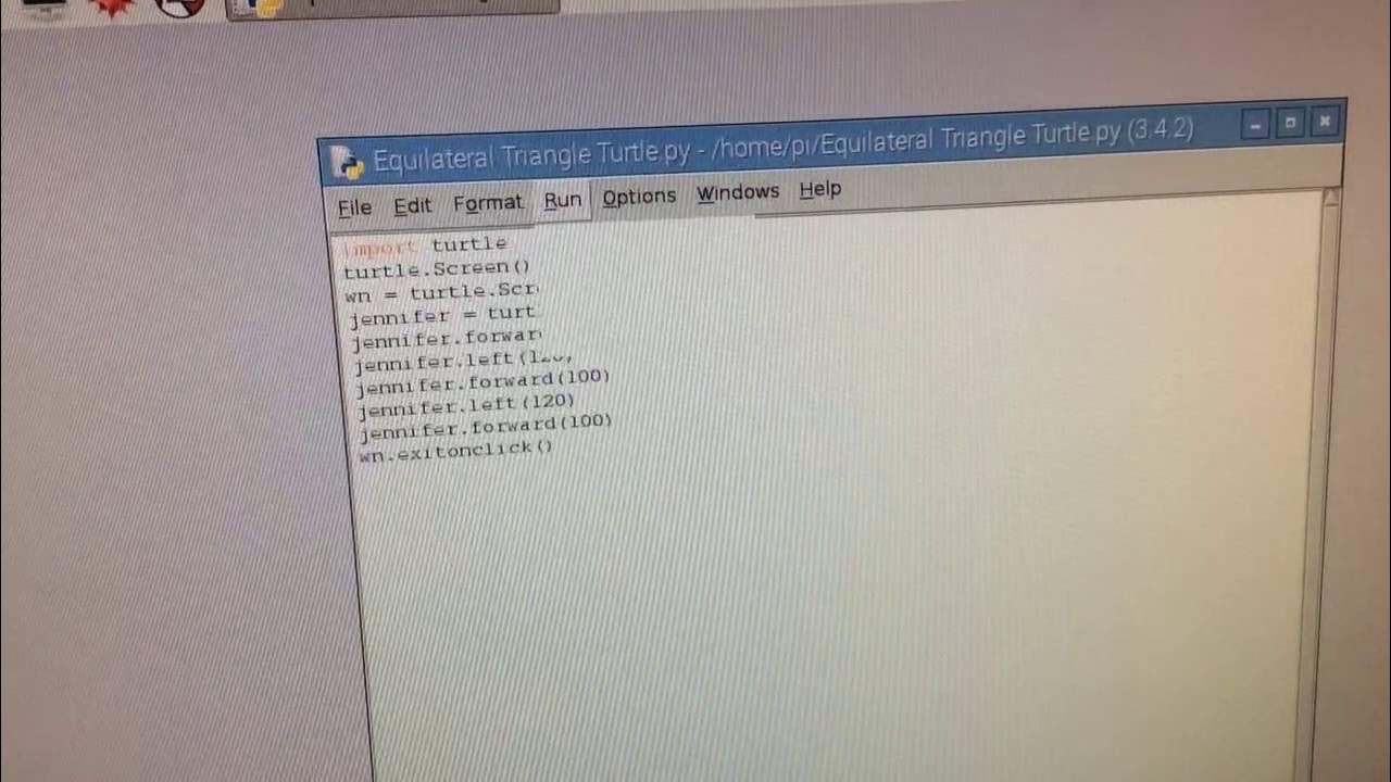 Equilateral triangle using Python Turtle - YouTube