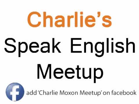 Charlie's Speak English Meetup