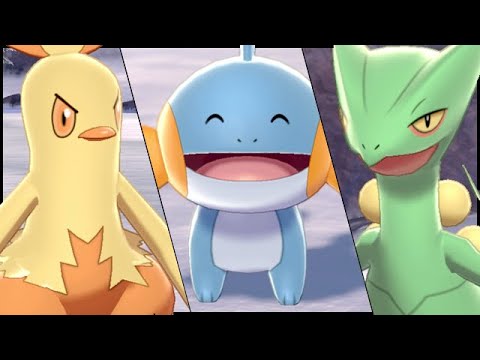 Pokemon Sword and Shield Crown Tundra DLC 업데이트에서 모든 HOENN 스타터를 얻는 방법