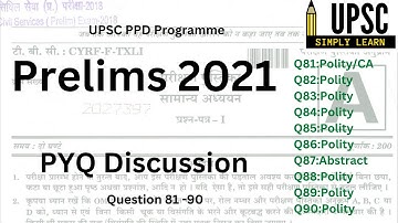 Prelims 2021 PYQ discussion| Question 81-90| #upscprelims #upsc2023 #pyqdiscussion #pyq #upsc #ias