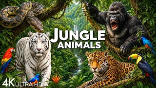 JUNGLE WILDLIFE 4K - Discover Animals That Call The Jungle Home | 60FPS Wildlife Film