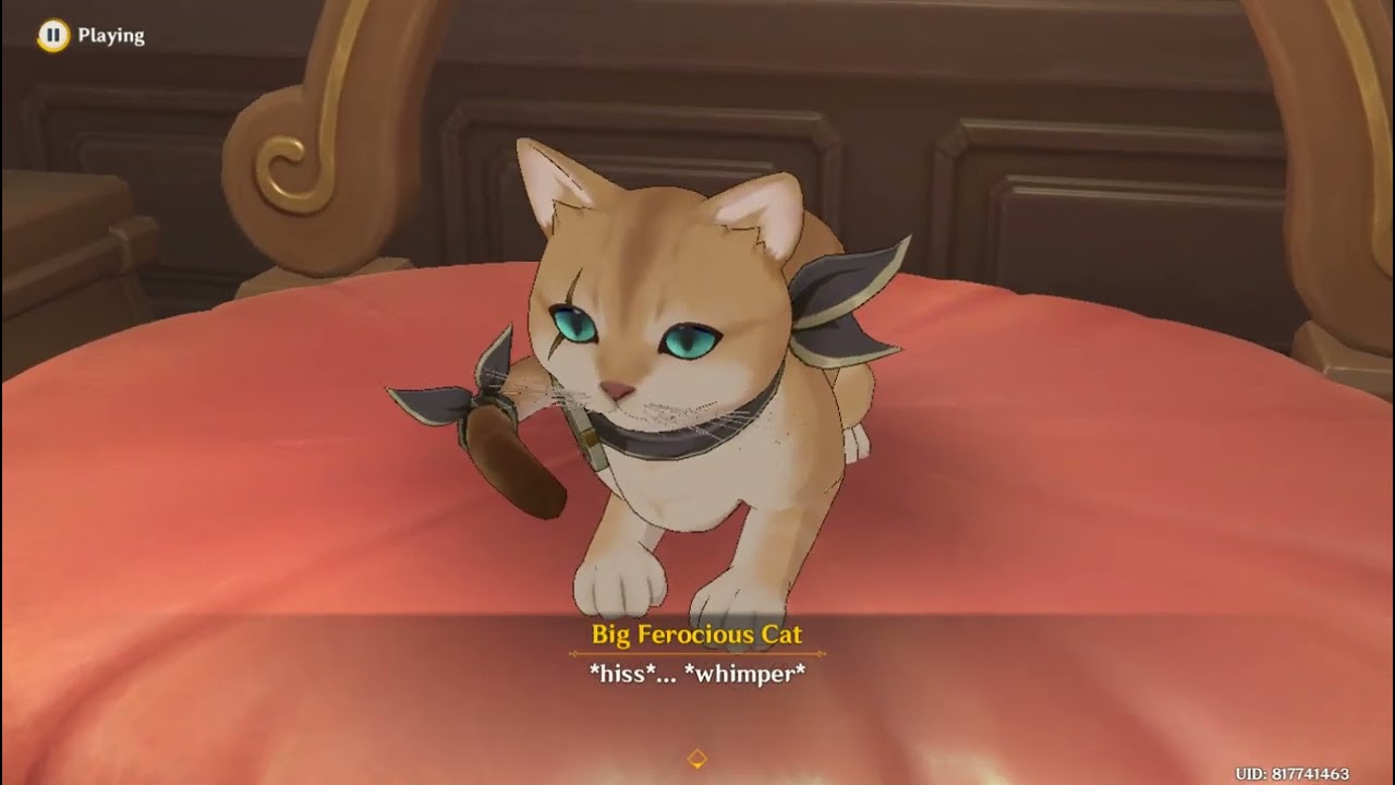 Genshin Impact - World Quest - Bulle Fruit-Hued Interloper!: Go To The Furball Fortress