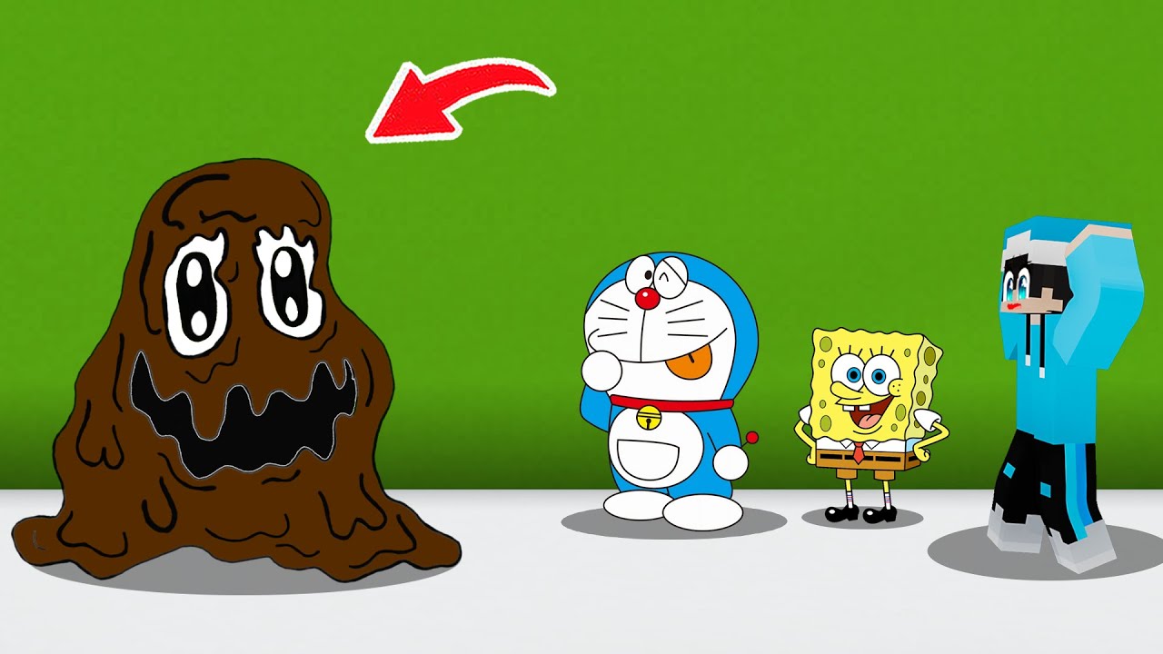 ماين كرافت لكن سبونج بوب صار صغير ووحش الحلويات هاجمنا !!؟ 🍬😱