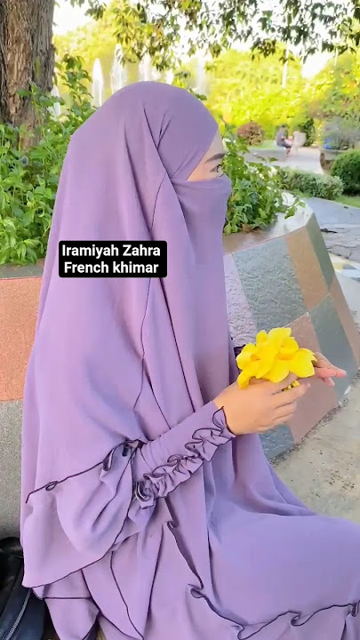 Gamis set french khimar. #gamisset #hijablook #gamismuslimah #hijab #hijabstyle #cadar #niqab