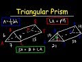 Surface Area of a Triangular Prism - Lateral Area, Geometry
