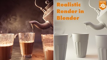 Creating a Realistic Render in Blender | Indian Tea cafe