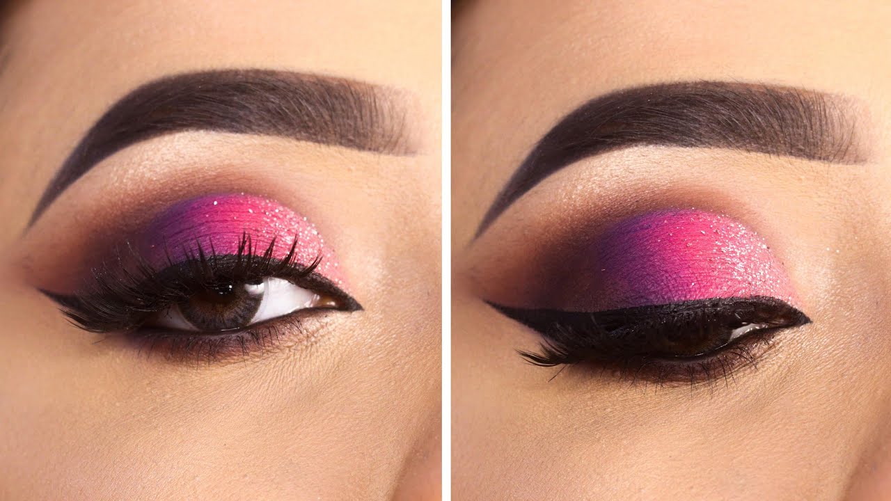 SMOKEY PINK PURPLE WEDDING MAKEUP LOOK || EASY AND SIMPLE EYE MAKEUP || SHILPA
