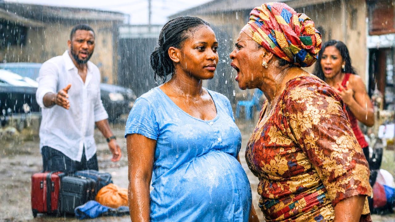 Не подозревая, что его беременная жена — дочь миллиардера-босса, он бросил её багаж под дождь…