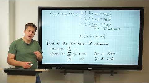AaU, SoSe21: Lecture 3 (Online Set Cover: Introduction and LP Duality)