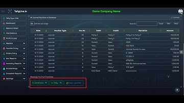 Tally XML Integration - Journal Entry - Offline