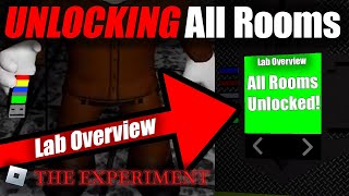 How to UNLOCK All Rooms in Lab Overview (Roblox's The Experiment)