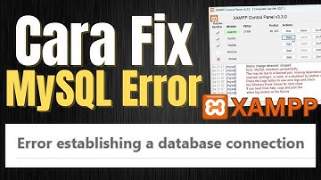 Cara mengatasi mysql tidak bisa start di xampp error #mysql