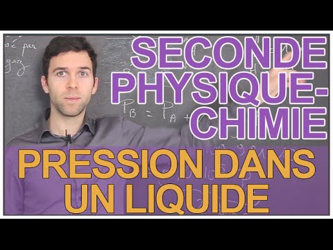 Pression dans un liquide - Physique-Chimie - Seconde - Les Bons Profs