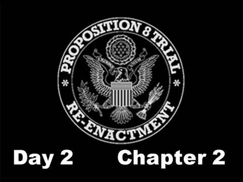 Prop 8 Trial Re-enactment, Day 2 Chapter 2 (re-edit)