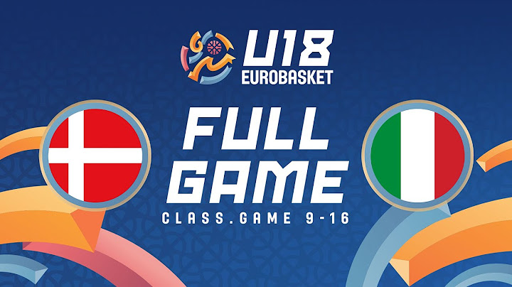 Class. Games 9-16 | Denmark v Italy | Full Basketball Game | FIBA U18 EuroBasket 2024