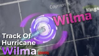 The Track Of Hurricane Wilma (2005)