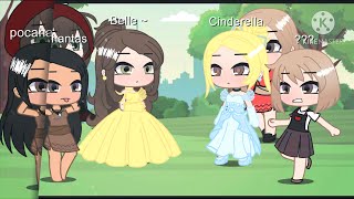Cinderella Vs Belle || princess rap battle || Gacha club
