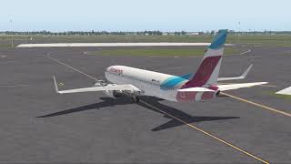 X-Plane 11 - Boeing 737 (ZIBO mod) - Full Flight - Amsterdam Schiphol to Frankfurt am Main