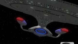 Star Trek Bridge Commander - Enterprise - D FlyBy&#39;s