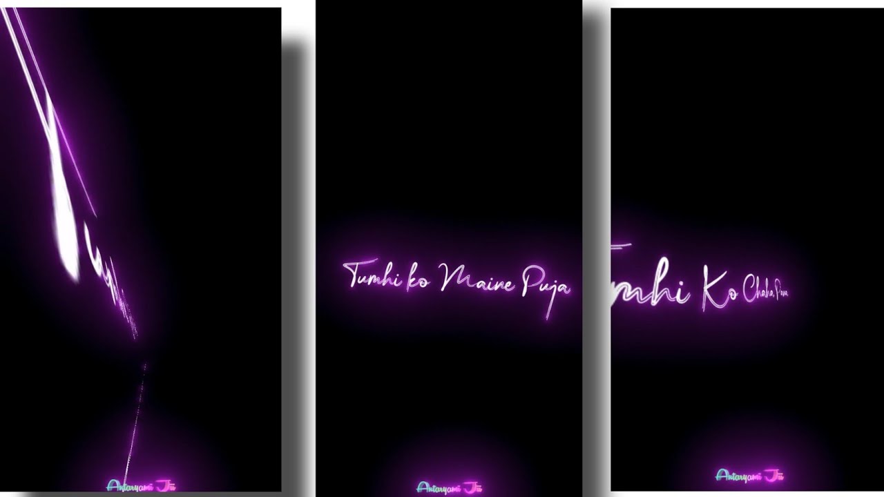 Itni Kyon Tum Khubsurat Ho New Status / New Neon light effect black screen Status / New Status