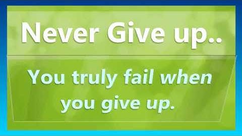 Fail fast to succeed Faster!