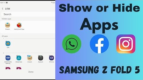 How to Show or Hide Apps in Samsung Galaxy Z Fold 5 | Find Hidden Apps