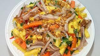 Cách làm Gỏi Tai Heo Trộn Xoài Xanh chua ngọt giòn ngon đơn giản - Combo Món Ăn
