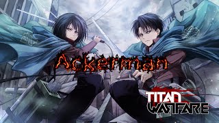 Ackerman Showcase | Titan Warfare Roblox