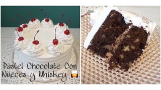 Pastel Chocolate Con Whiskey y Nuez /Gourmet