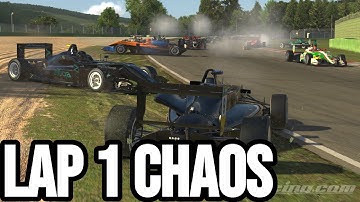 F3 Races in iRacing = CHAOS | Lap 1 Disaster
