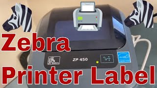 ZP 450 Zebra Thermal Postage Printer Test