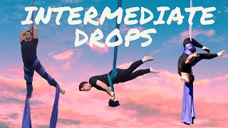 10 Intermediate Aerial Silks Drops