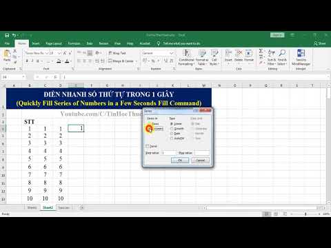 Cách Đánh Số Thứ Tự Nhanh trong Excel chỉ với 1 GIÂY có điều kiện có chữ trong Excel mới nhất