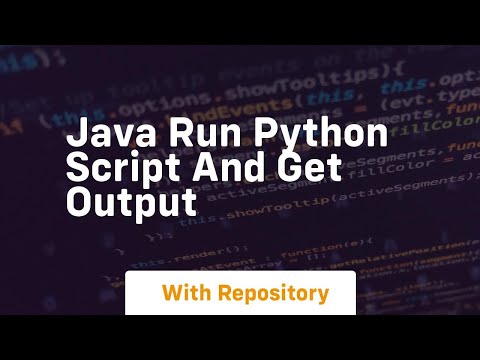 java run python script and get output