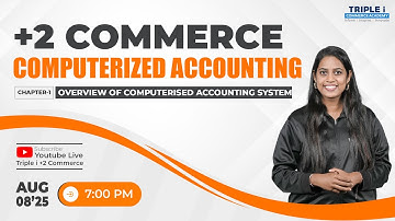 PLUS TWO COMPUTERIZED ACCOUNTING | OVERVIEW OF COMPUTERIZED ACCOUNTING SYSTEM | TRIPLE I