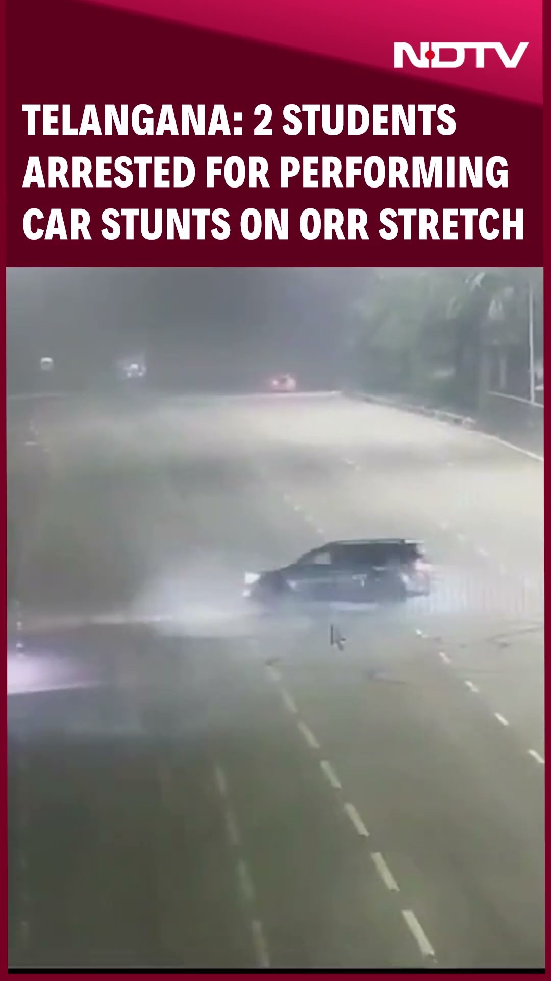 Telangana News | 2 Students In Fortuner, BMW Perform Stunts On Hyderabad's ORR Stretch, Arrested