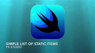 Simple List of static items | SwiftUI | Working with List screenshot 1
