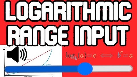 Logarithmic Range Input in React