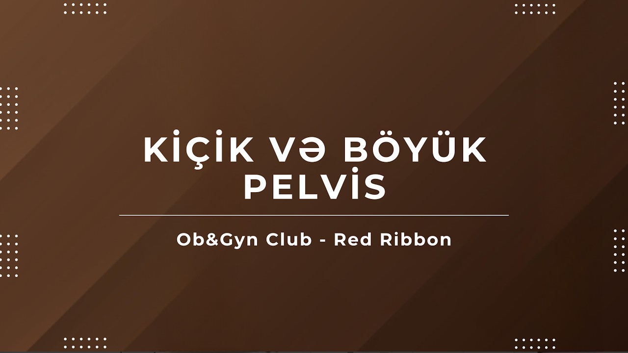 Kiçik və Böyük Pelvis - Ob&Gyn Club