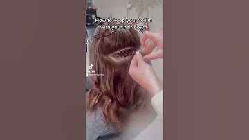 How To Keep Your Veil in with your hair down.