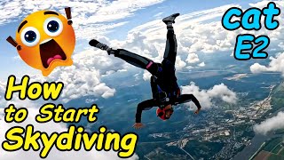 How To Start Skydiving Cat E2 Aff Level 5 Skydiving Training