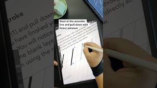 Basic Stroke 1 - the full pressure stroke #ipadcalligraphy