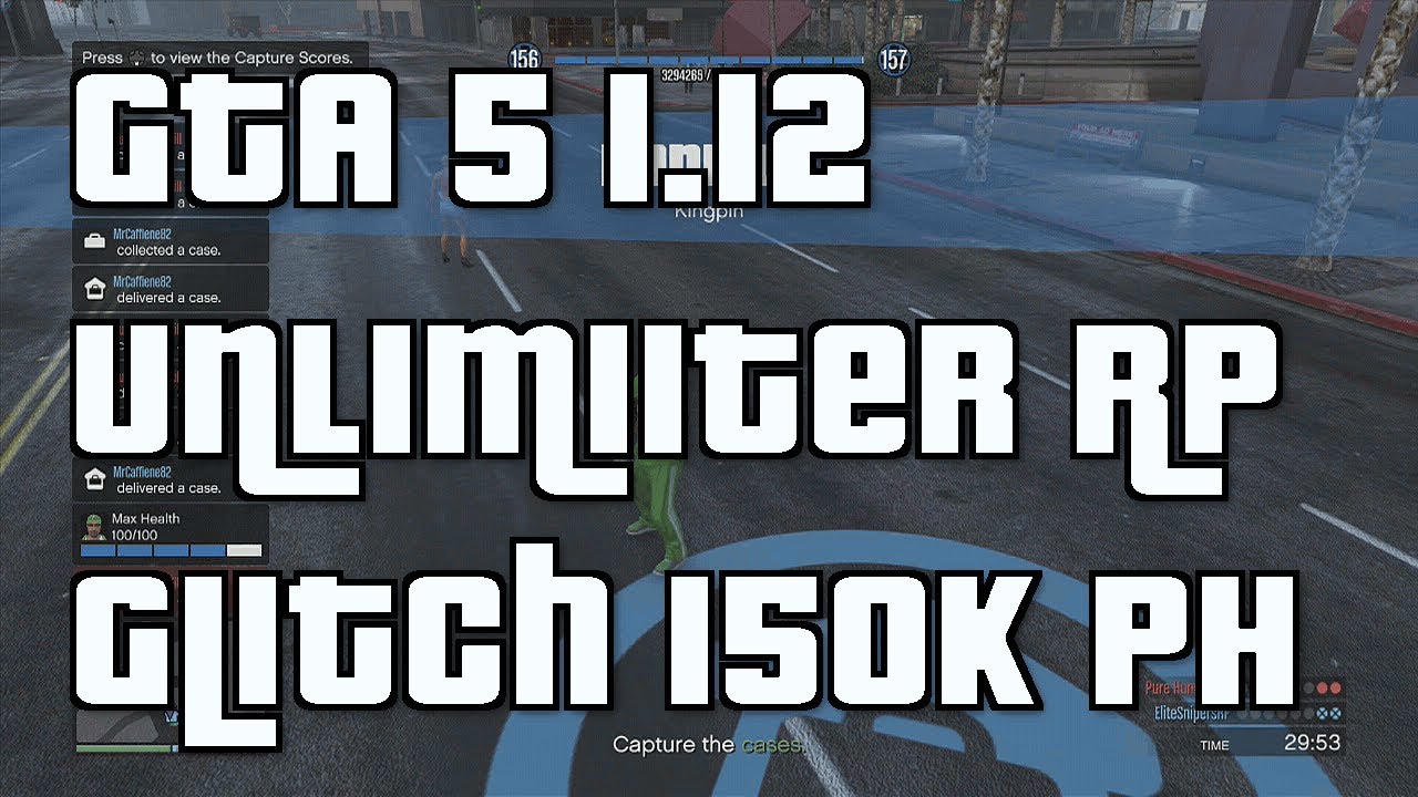 GTA 5 Online "Unlimited RP Glitch" After "Patch "1.12" 150,000 RP An