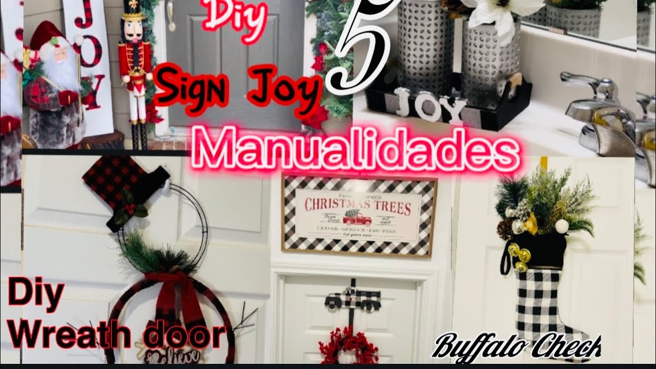 5 DIY  SUPER FACIL para NAVIDAD 🎄 ⛄️