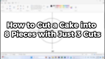 How to Cut a Cake into 8 Pieces with Just 3 Cuts | Step-by-Step Guide