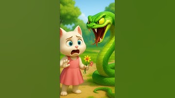 Mèo con cứu bạn thoát khỏi con rắn #shorts #cat #ai #meow #meo