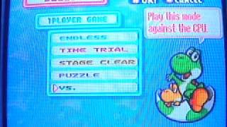 Tetris Attack video 1 code very hard difficulty.
