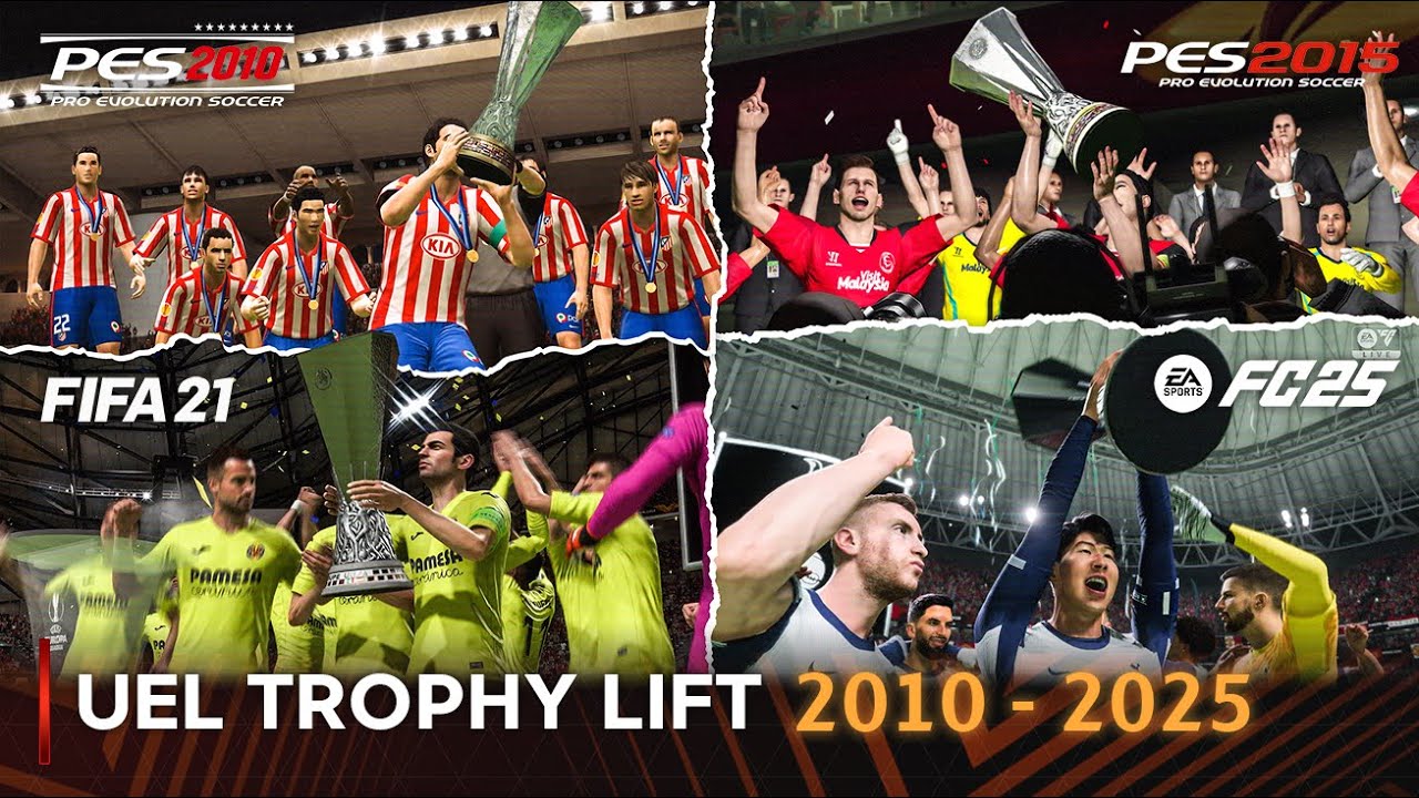 Подъем трофеев Лиги Европы УЕФА в футбольных матчах | 2010 - 2025 |