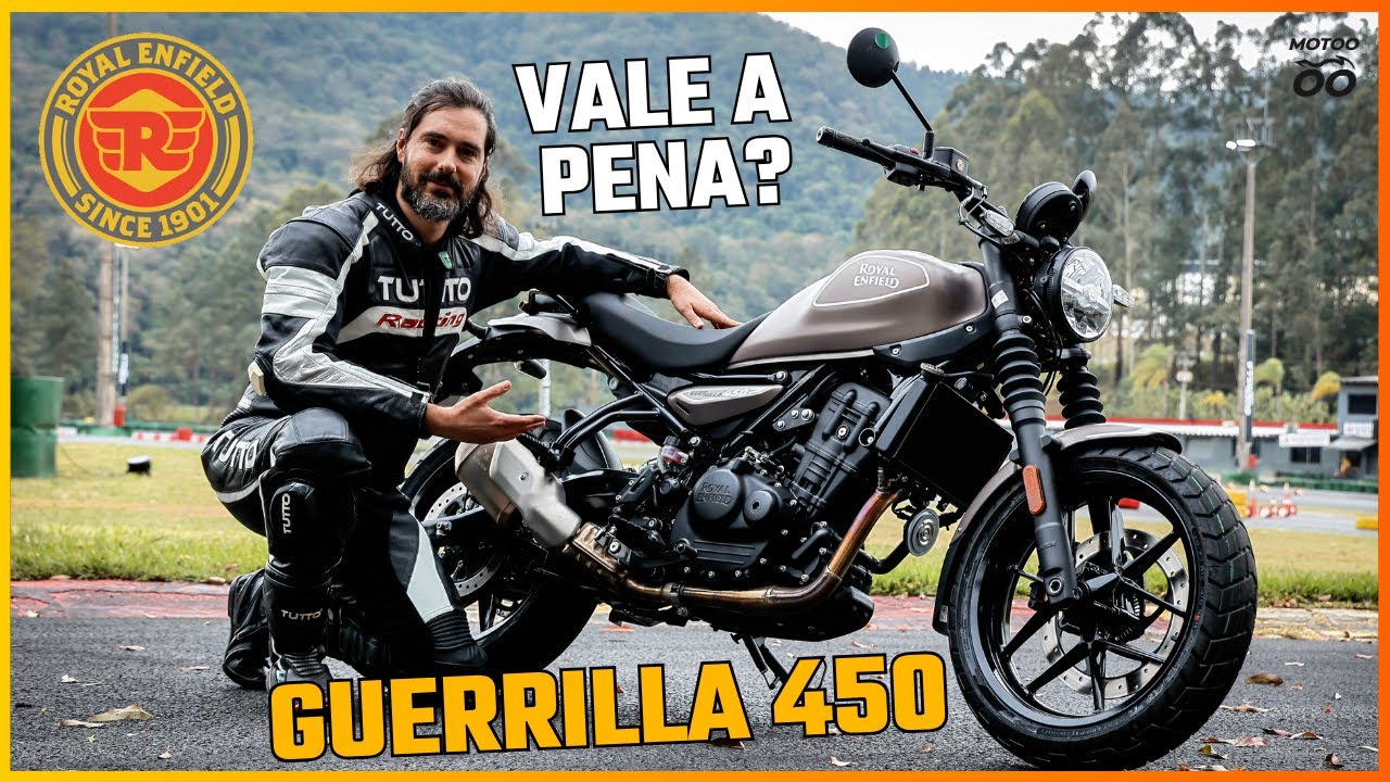 Royal Enfield Guerrilla 450 2026: primeiras impressões! Vale a pena? Preço + Versões + Cores