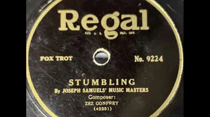Joseph Samuels' Music Masters "Stumbling" 1922 Roaring Twenties Dance Band 78 RPM